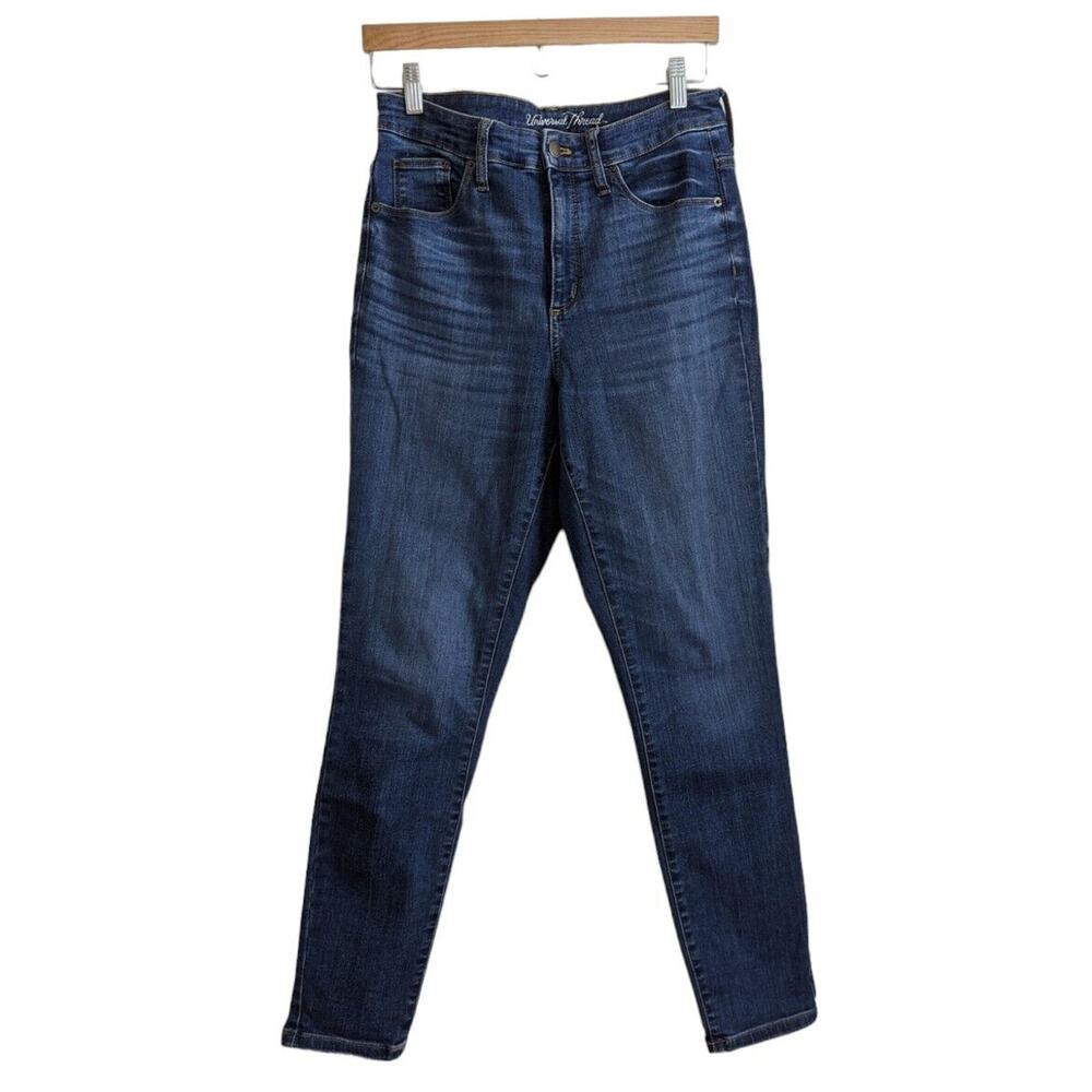Universal Thread High Rise Skinny Jeans Women's Size 8/29R Blue Dark Wash Denim